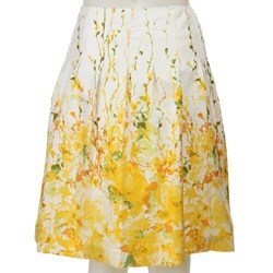 Calvin Klein Women's Sunray Silk Skirt