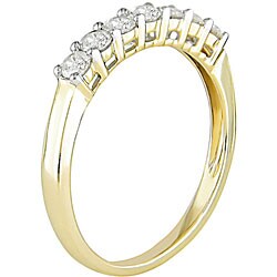 10k Gold 1/2ct TDW Diamond Semi-eternity Band (I-J, I2)