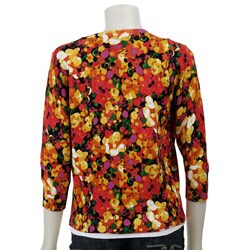 Grace Elements Women's 'Printemps' Printed Cardigan