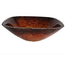 Geyser Foiled Tempered glass Bathroom Vessel Sink