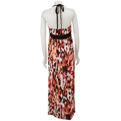 FINAL SALE Grass Collection Junior's Maxi Halter Dress