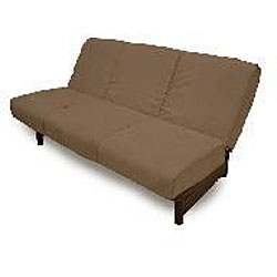 Armless Mocha Futon/ Sofa Bed