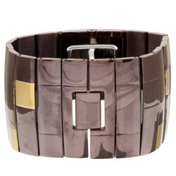 DKNY Women's Two-tone Brown Stainless Steel Watch