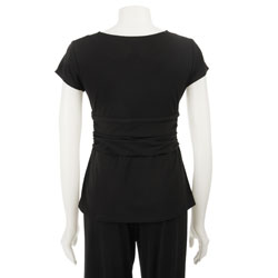 Glamour Women's Black 2-piece Pants Set