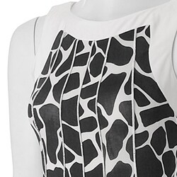 Adi Designs S Max Women's Sleeveless Giraffe Print Dress