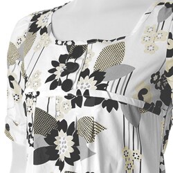 Ashley Junior's Floral Print Babydoll Dress