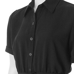 Adi Designs Junior's Belted Button-front Maxi Dress