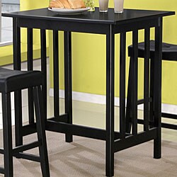 Nova 3-piece Counter Height Black Table/ Chairs Set