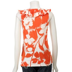 MICHAEL Michael Kors Women's Ruffle V-neck Shirt