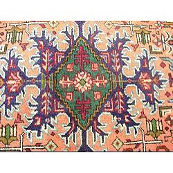 Persian Tabriz Ivory/ Peach Rug (8'2 x 11'4)