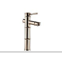 Fontaine Bamboo Brushed Nickel Faucet and Vessel Sink Combo