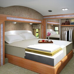 Accu-Gold Memory Foam Mattress 13-inch California King-size Bed Sleep System