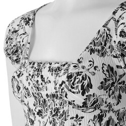 Self Esteem Junior's Cap Sleeve Smocked Babydoll Top