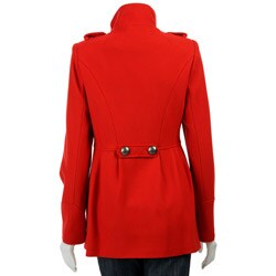 Miss Sixty Women's Military-style Wool Coat 