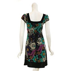 A-List Women's Square-neck Puff-sleeve Dress