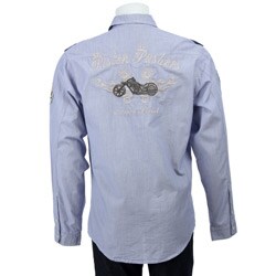 Kanji Men's 'Piston Pusher' Long-sleeve Woven Shirt