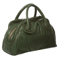 Presa 'Bella' Large Leather Double Handle Satchel