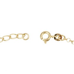 Caribe Gold  14k  over Sterling Silver  Silver Triple-heart Anklet