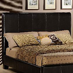 Tuscany Villa Dark Brown Upholstered King-size Bed