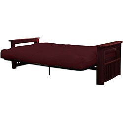 Columbus Mahogany Queen Premier Mattress Futon Set