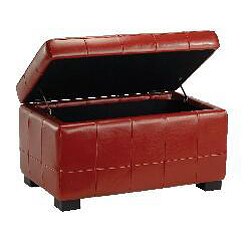 Small Red Manhattan Storage Bench