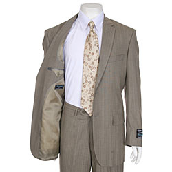 Ferrecci Men's Light Taupe Stripe 2-button Suit