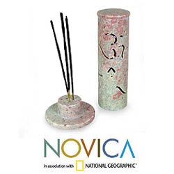 Soapstone 'Serenity' Incense Holder (India)