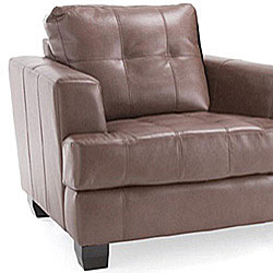 Rialto Premium Brown Leather Sofa and Two Chairs Set