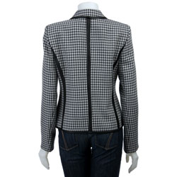 Jones New York Women's Melange Houndstooth Jacket