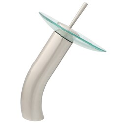 Geyser Bathroom Vanity Vessel Waterfall Faucet and Pop-up Drain