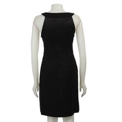 Connected Apparel Women's Stretch Keyhole Dress