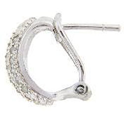 Sterling Silver 1/2ct TDW Diamond Hoop Earrings (J-K, I3)