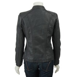 MICHAEL Michael Kors Women's Leather Zip-front Motocross Jacket