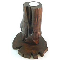 Reclaimed Teak Wood Five-arm Candle Holder (Thailand)