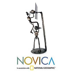 'Rustic Basketball Final' Iron Statuette (Mexico)