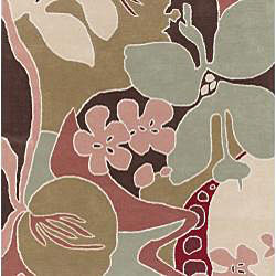 Hand-tufted Multi Wool Current Rug (5' x 8')