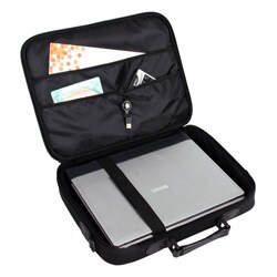Elite Travel 17-inch Black Laptop Briefcase