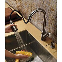 Vigo Adela Pull-out Stainless Steel Kitchen Faucet