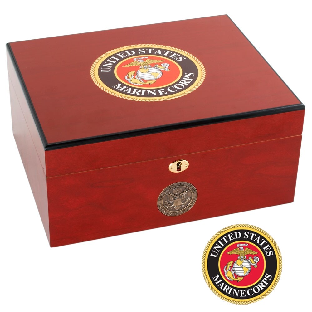 U.S. Marine Corps Cigar Humidor Two
