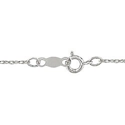 10k White Gold Diamond Heart Necklace (H-I, I2-I3)