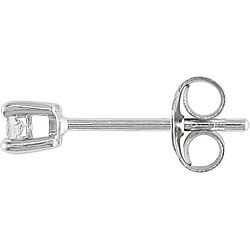 Sterling Silver 1/6ct TDW Diamond Solitaire Earrings (I-J, I2-I3)