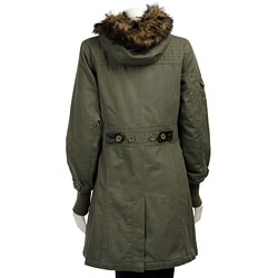 Coffee Shop Women's Twill Army Jacket 
