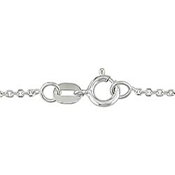 Silver 1/4ct TDW Diamond Heart Necklace (I-J, I3)