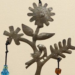 Iron Springtime Hanging Bird Bell (India)