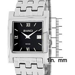 Roberto Bianci Men's Stainless Steel Square Case Watch