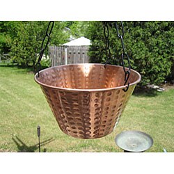 9-inch Copper Bird Bath