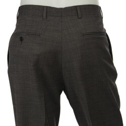 Palm Beach Men's Pleated Grey Wool Dress Trousers