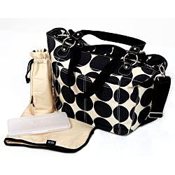 OiOi Sand Dot Shopper Tote Diaper Bag