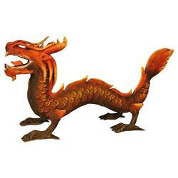 Hand-carved Lucky Dragon Driftwood Statue (Thailand)