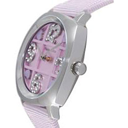 Paris Hilton Women's Floating Crystal Numbers and Hearts Watch